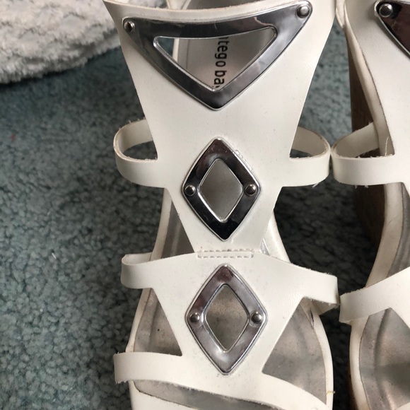 White Montego Bay Club Wedges - Picture 4 of 7